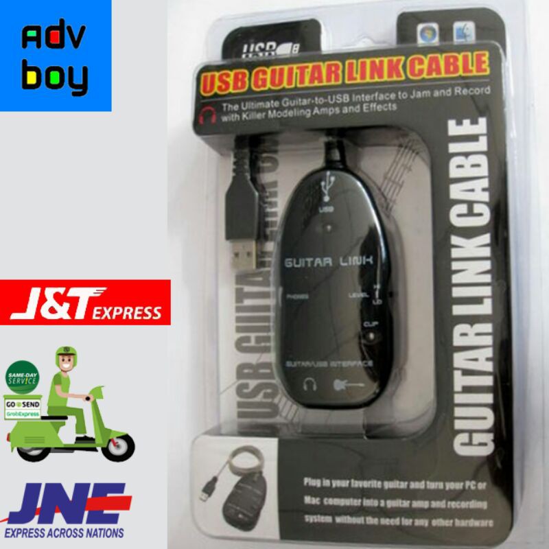 USB GUITAR LINK CABLE ORIGINAL Soundcard USB GitarLink Kabel