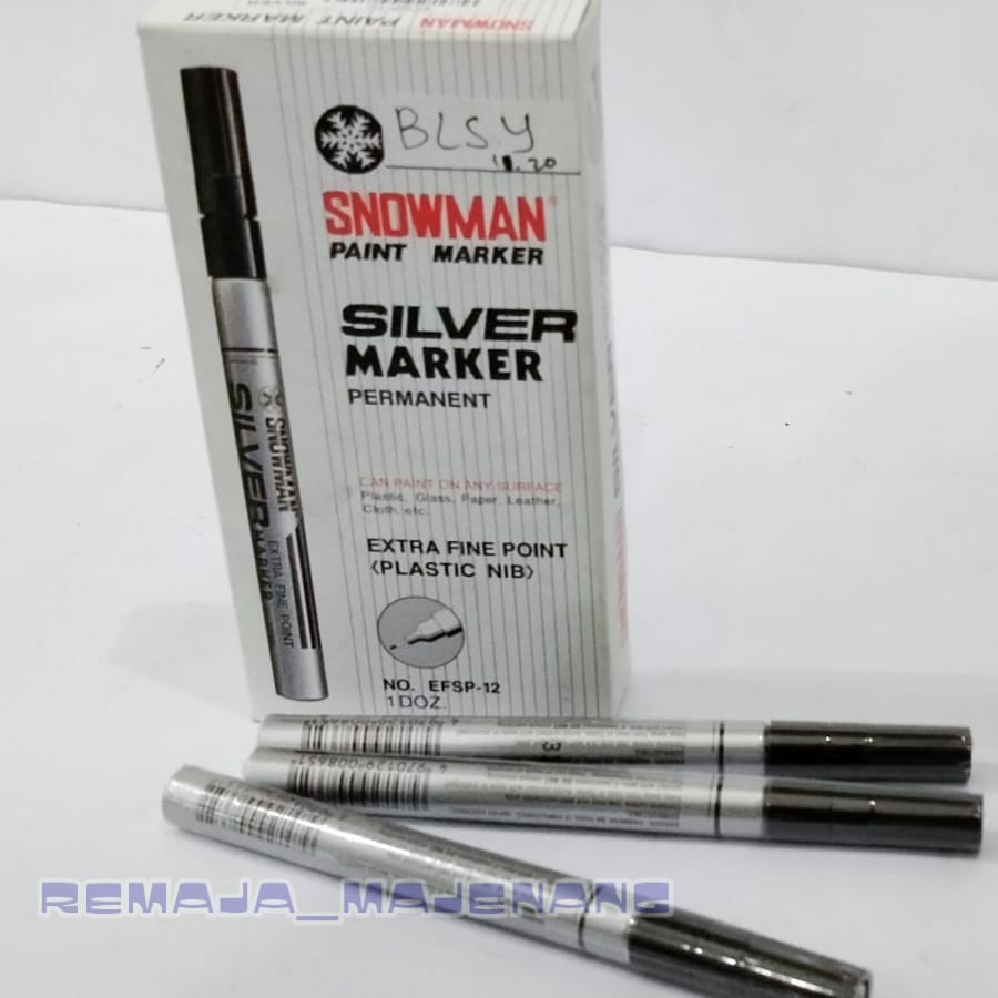 

Snowman Paint Silver Marker Permanent