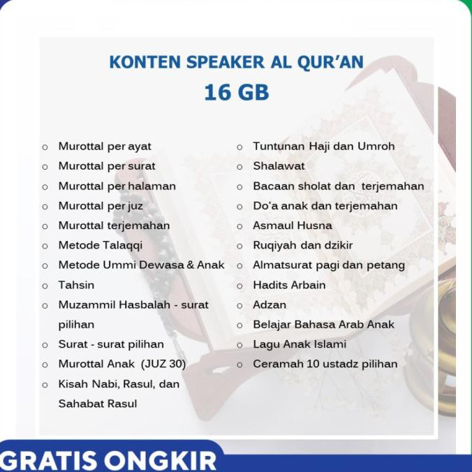 PROMO ! New Speaker Al Quran Murotal Masjid 30 Juz Speker Alquran Murottal Mes