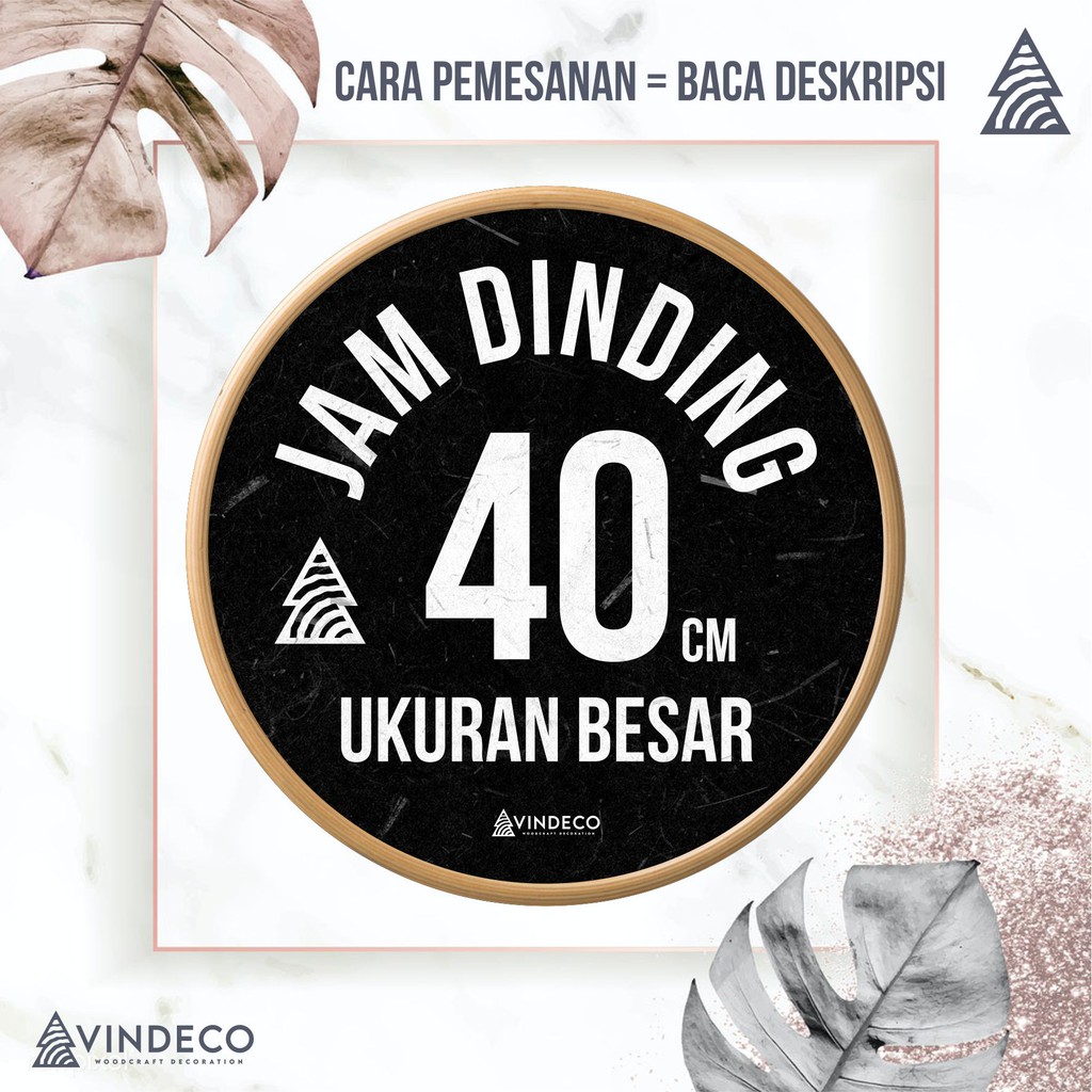 JAM DINDING 40CM / JAM DINDING UKURAN BESAR / JAM DINDING JUMBO / JAM DINDING BESAR