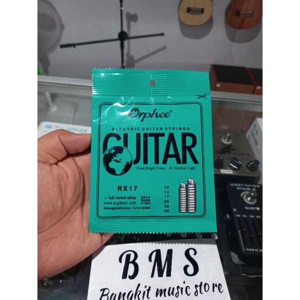 SENAR GITAR ELEKTRIK ORPHEE RX 17 0,10