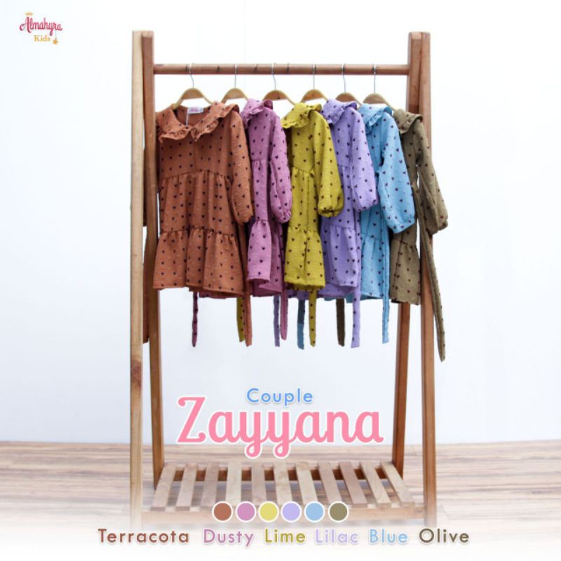 toko26sbyy Zayyana couple gamis ibu dan anak Almahyra kids