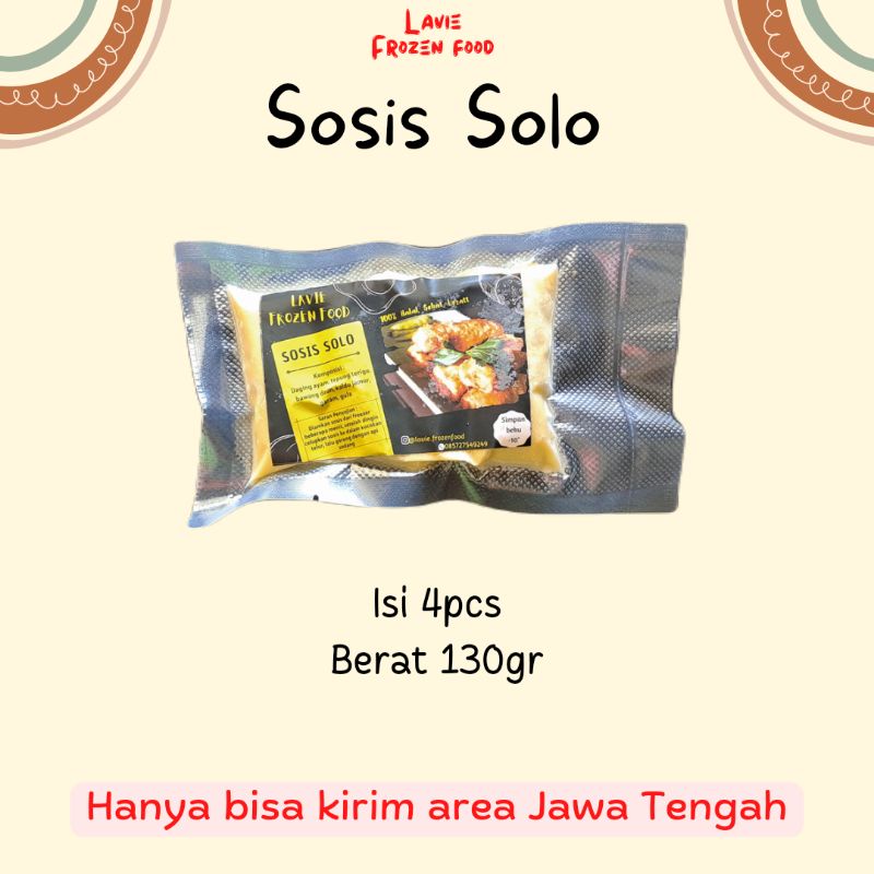 

Sosis Solo Frozen Isi Ayam Cemilan Enak Halal Isi 4pcs