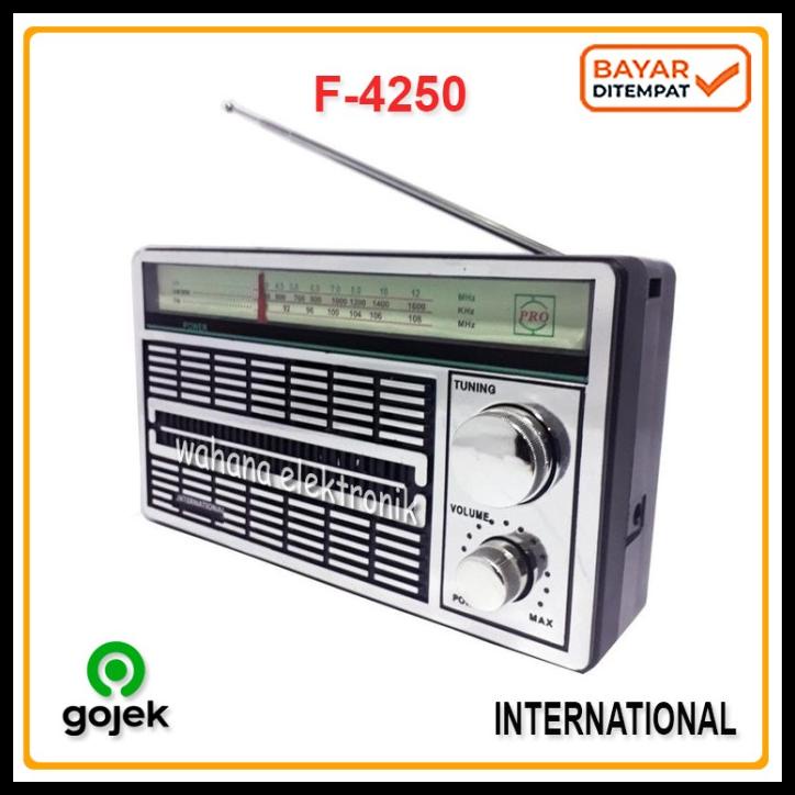 Radio Portable Jadul 3 Band Fm-Am-Sw Ac-Dc -4250 Antik-Radio Rodja