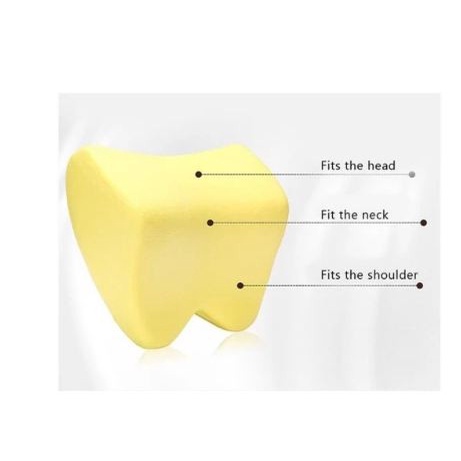 Bantal LEHER MEMORY FOAM Mobil Kepala Headrest Head Neck support head Rest Pillow jok kursi mobil
