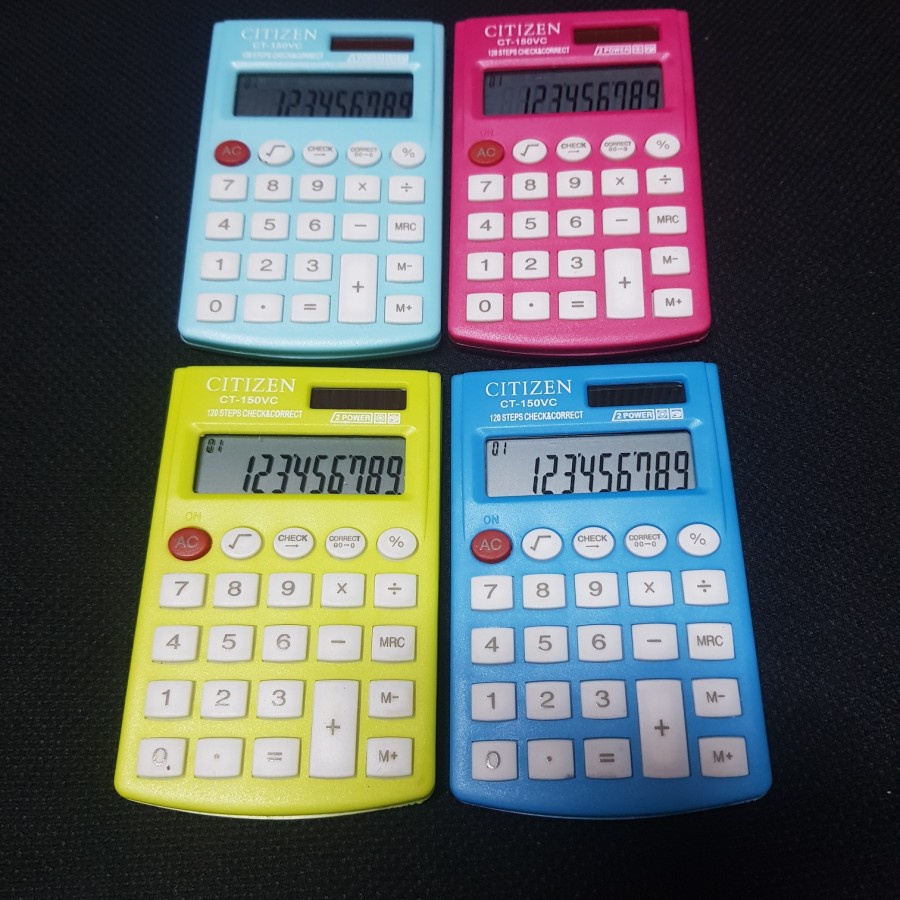 

kalkulator saku CITIZEN CT-150VC mini 10 digit check n correct
