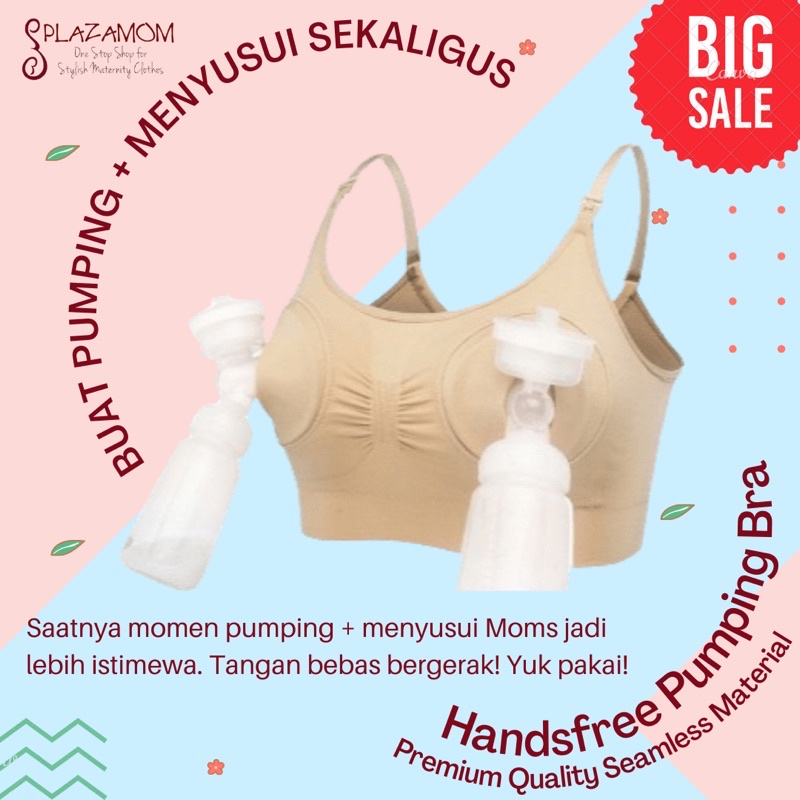 Hands free pumping bra Kualitas Premium - BH / Bra Pumping / Pompa ASI + Menyusui Langsung! PBH173M