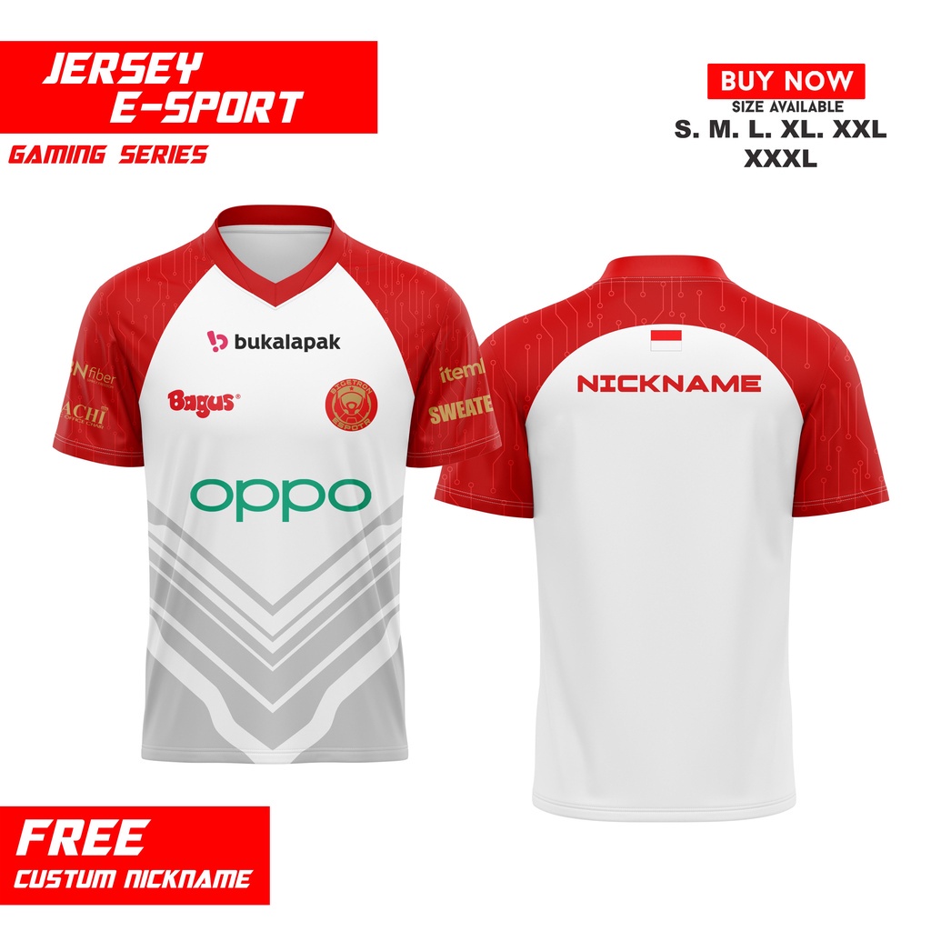 JERSEY BTR BIGETRON 2022 FREE NICKNAME / Jersey gaming anak remaja dewasa