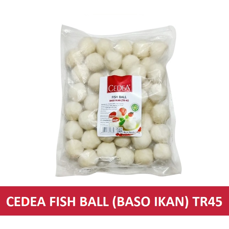 

CEDEA Fish Ball (Baso Ikan) TR45 1kg 45pcs