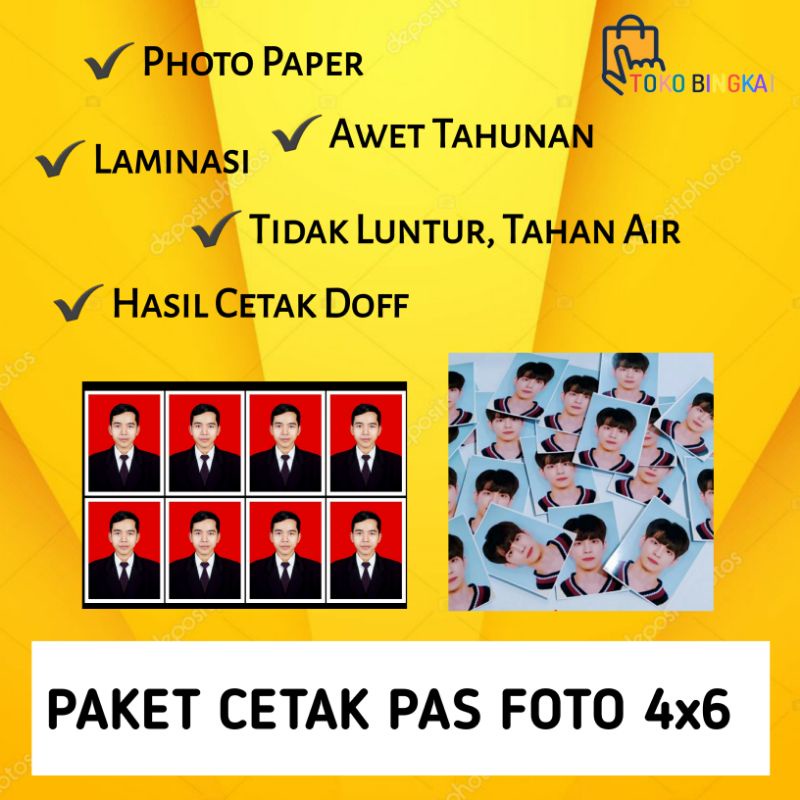 Cetak Pas Foto Paket Murah 4x6