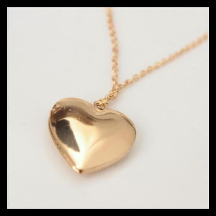 READY PROMO KALUNG LIONTIN FOTO LOVE HEART HATI VALENTINE WEDDING TUNANGAN
