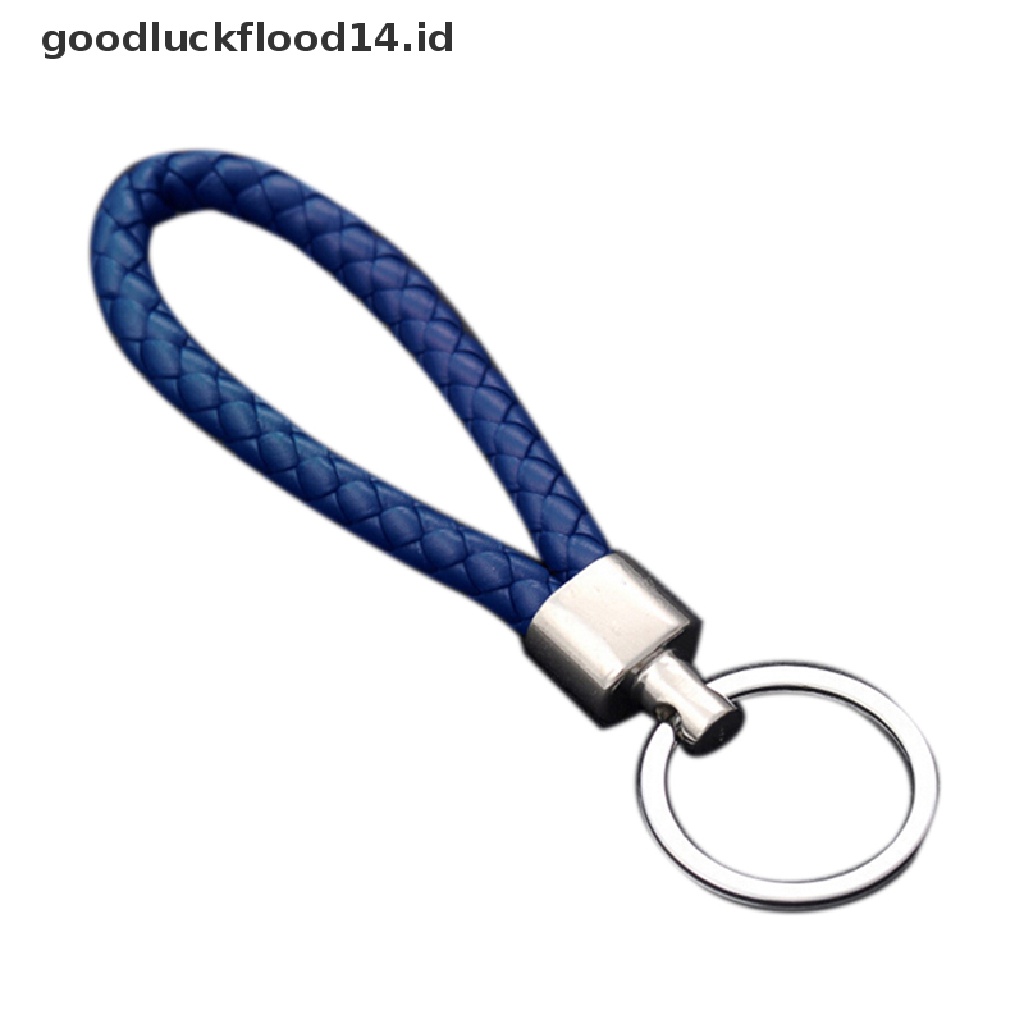 [OOID] 2016 Fashion Men Leather Key Chain Ring Keyfob Car Keyring Keychain Gift ID