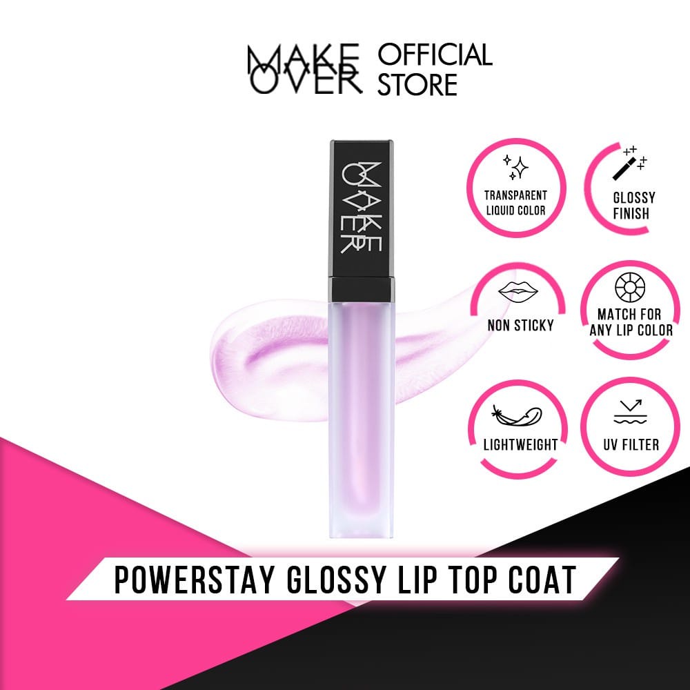 `ღ´ PHINKL `ღ´ 🅼🅰🅺🅴 🅾🆅🅴🆁 Make over glossy lip top coat lipgloss lipoil bibir sexy