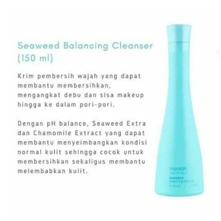 Wardah Nature Daily Seaweed Series Facial Wash Cleanser Scrub Micellar Toner Cream Mask (VC)