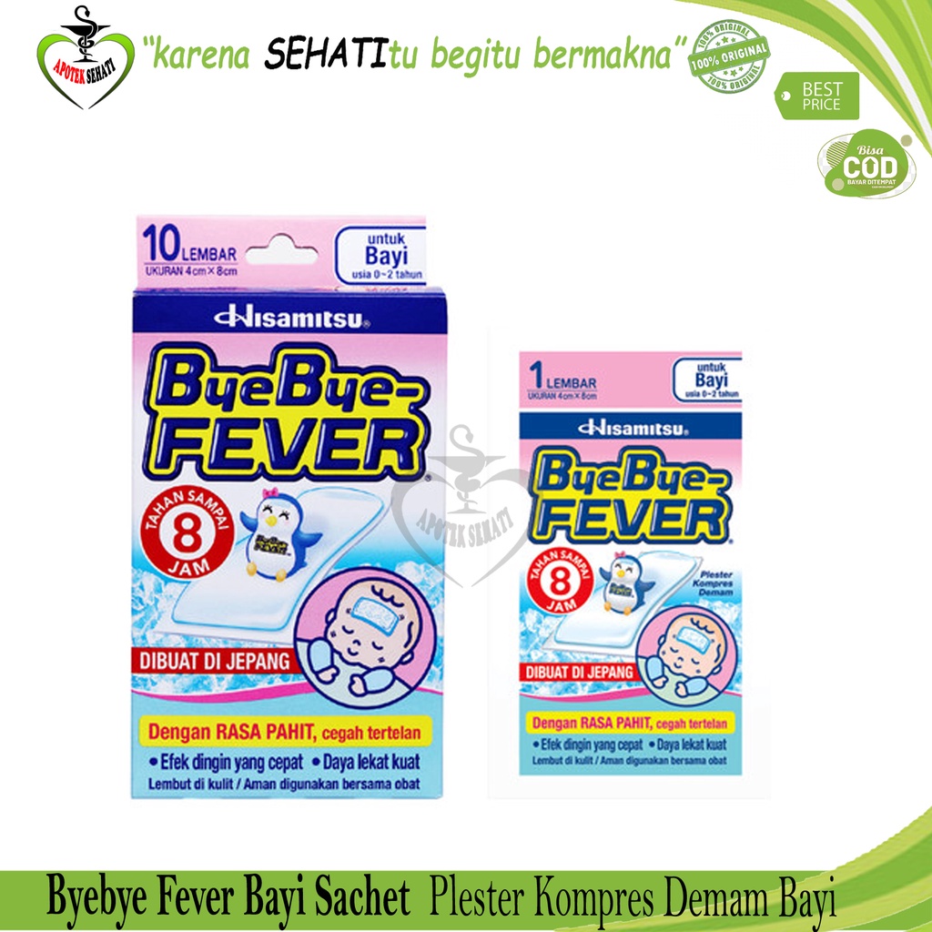 Salonpas Bye Bye Fever Baby Bayi (Sachet)