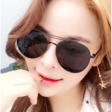 Dijual Kacamata Sunglasses Wanita Pria model gentle monster kc 180 Black Berkualitas