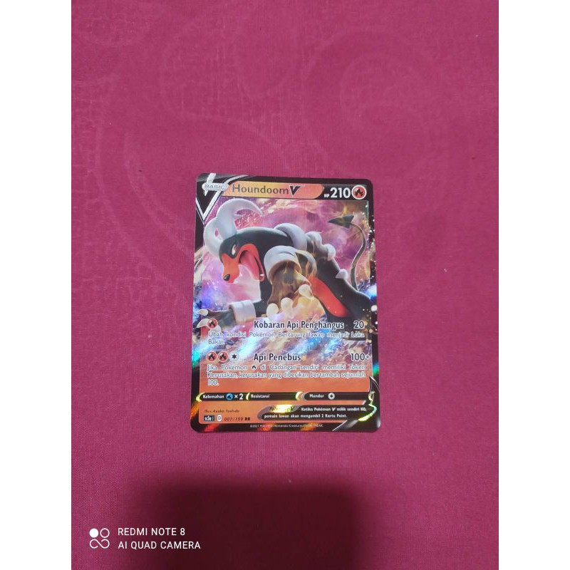 kartu pokemon bahasa indonesia houndoom V
