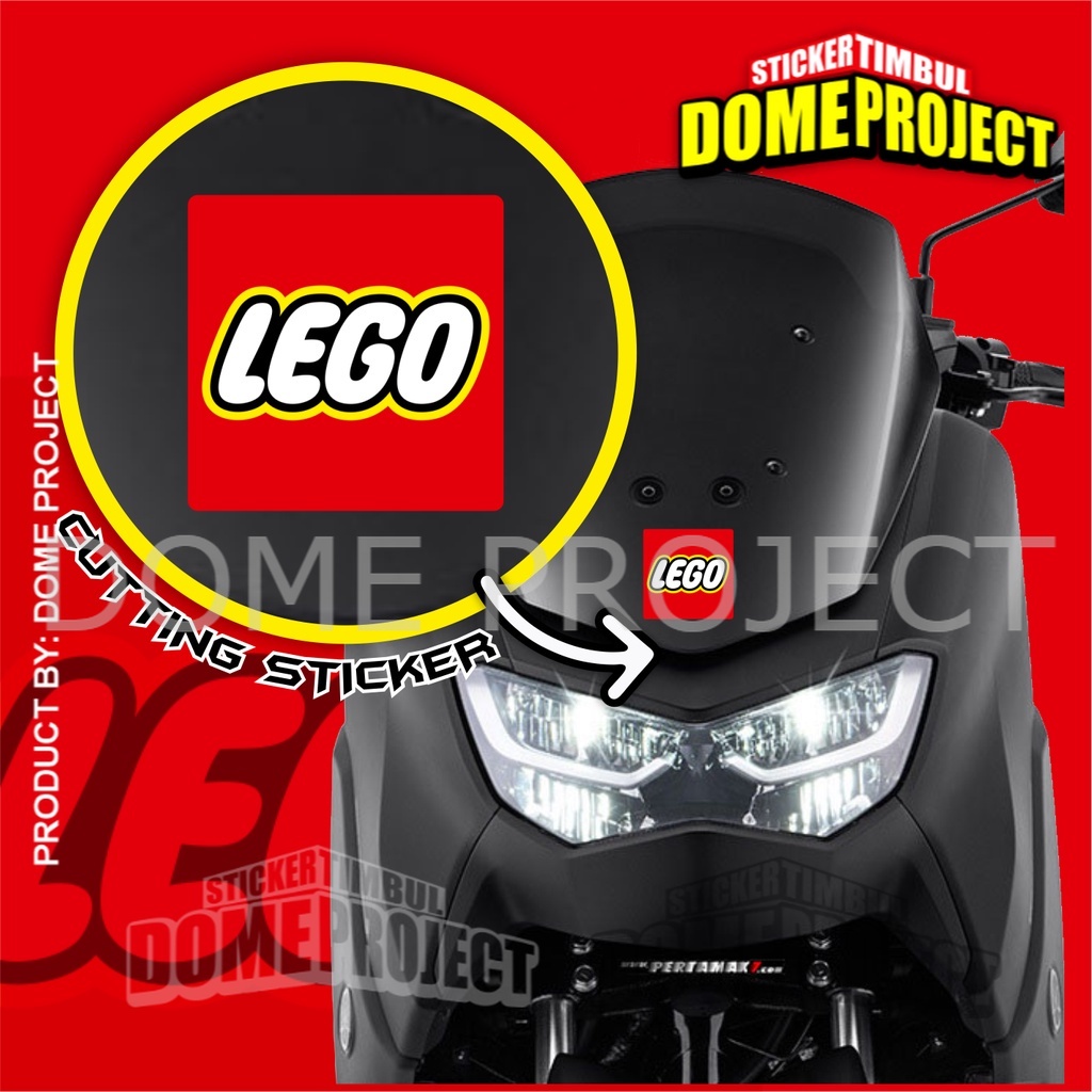 STIKER MOTOR KEREN LEGO STIKER CUTTING AKSESORIS BODY MOBIL DAN KACA MOBIL STIKER OUTDOOR