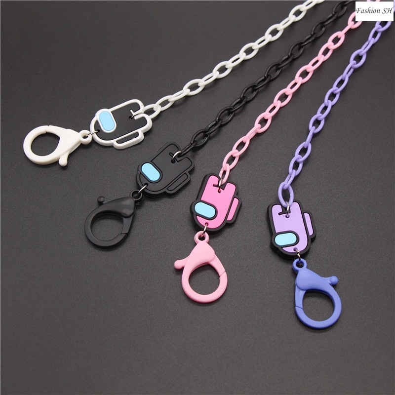 [Amongus ] Acrylic Mask Chain Mask Anti-lost Lanyard necklace M60063