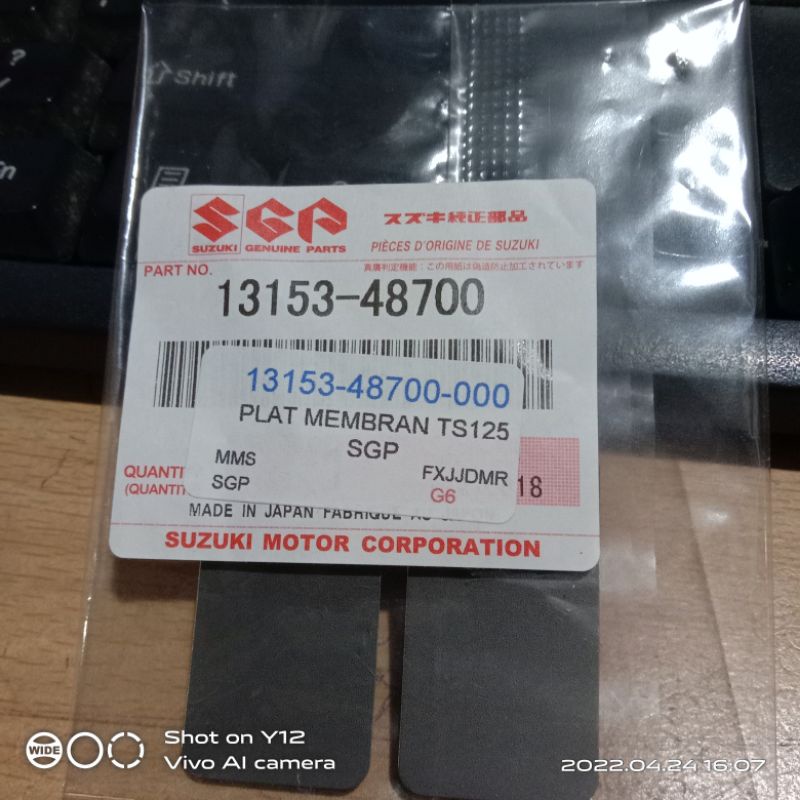 Lidah membran/plat membran ts125 sgp