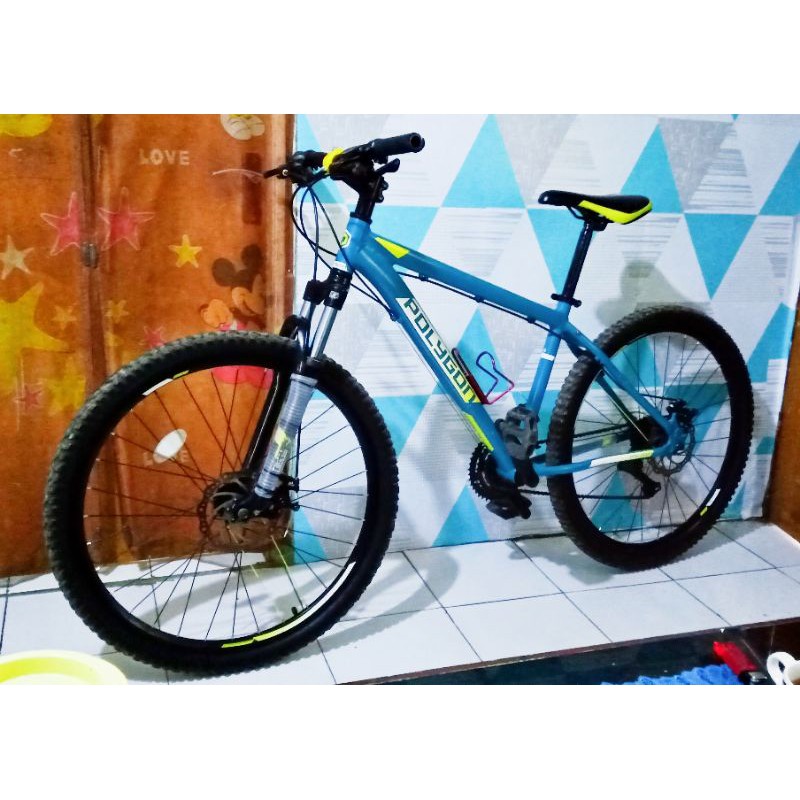 Sepeda Polygon Monarch 4 3x7 Speed Aluminium Alloy Sepeda Gunung Uk 26 Bekas MTB Second Berkualitas