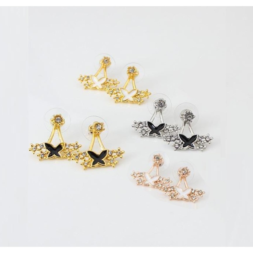 Anting Ear Jacket Wanita B247 KUPU  Korea Fashion Women Diamond Earring Giwang Aksesoris Cewe