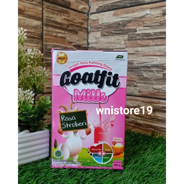 

SUSU KAMBING ETAWA BUBUK GOATFIT RASA STROBERI GOARTFIT MILK SUSU
