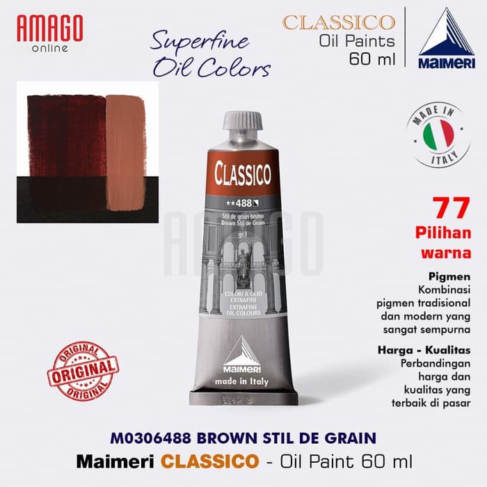 MAIMERI CLASSICO - OIL PAINT - BROWN STIL DE GRAIN - 60ML - M0306488