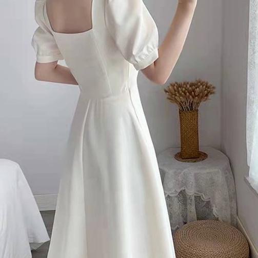 NEW ARRIVAL !! 9.9 COD Dress/Dress putih/dress putih korea/dress putih wanita/dress wanita/Dress hit