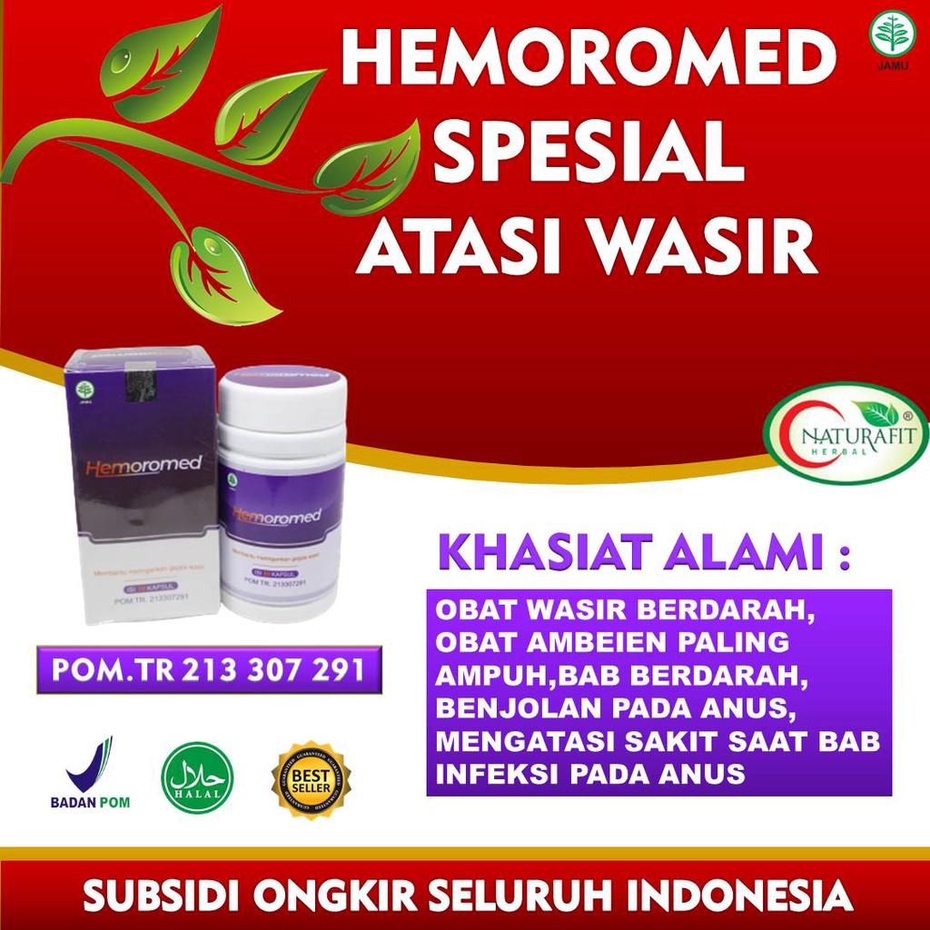 Herbal Hemoromed -Obat Wasir-Ameien-Bab Tidak Lancar