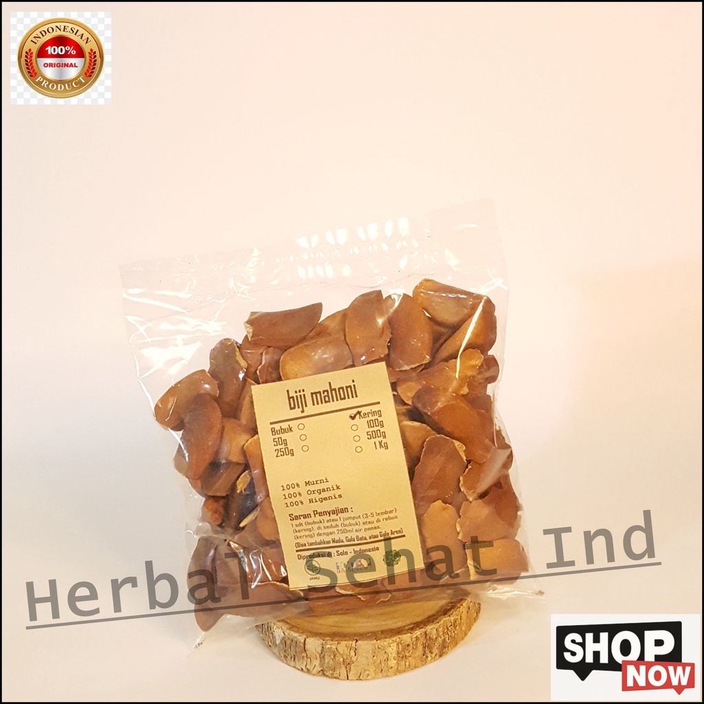 

BIJI MAHONI 100 gram - Swietenia Macrophylla - MURNI