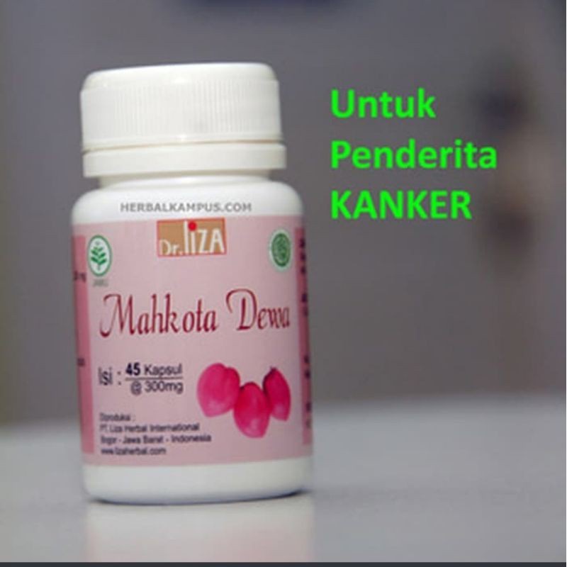 

Isi 45 Kapsul Herbal MAHKOTA DEWA Untuk Penderita Kangker Produk Liza Herbal International