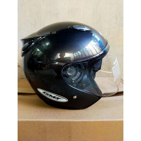 FREE DUS + BUBBLE HELM SEPEDA MOTOR HELM HALF FACE GMT/HELM DOUBLE VISOR/HELM MOTOR SNI/HELM MURAH/HELM PRIA DEWASA