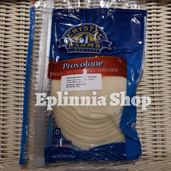 

KEJU CRYSTAL FARMS PROVOLONE SHINGLED SLICES CHEESE 227 GR - 10 SLICE