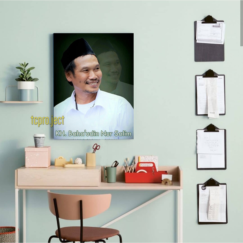 GUS BAHA  POSTER - DEKORASI RUMAH HIASAN DINDING POSTER KAYU