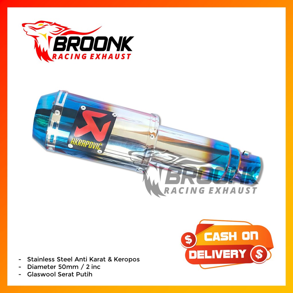 Silincer Slincer Selenser Silencer Knalpot Racing Akrapovic GP Lorenzo Supra GTR Vixion Satria Fu