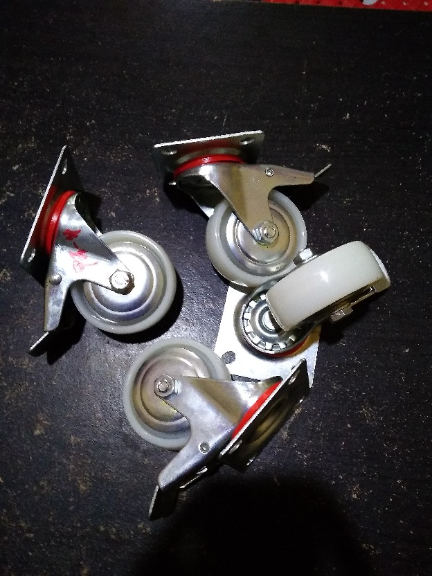 Roda Nylon Nilon Rem Etalase Roda Troli Roda Steling 3 Inch