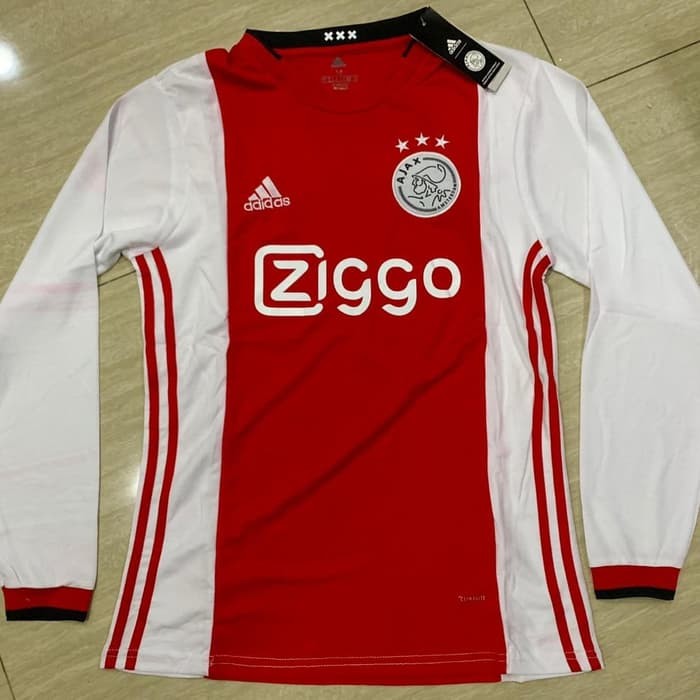 Hot Jersey Bola Ajax Home Lengan Panjang 19/20 Grade Ori Amsterdam Futsal |
