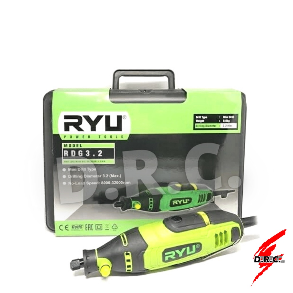 GERINDA MINI RYU DIE GRINDER RDG 3.2 GURINDA KECIL UKIR POTONG ORIGINAL