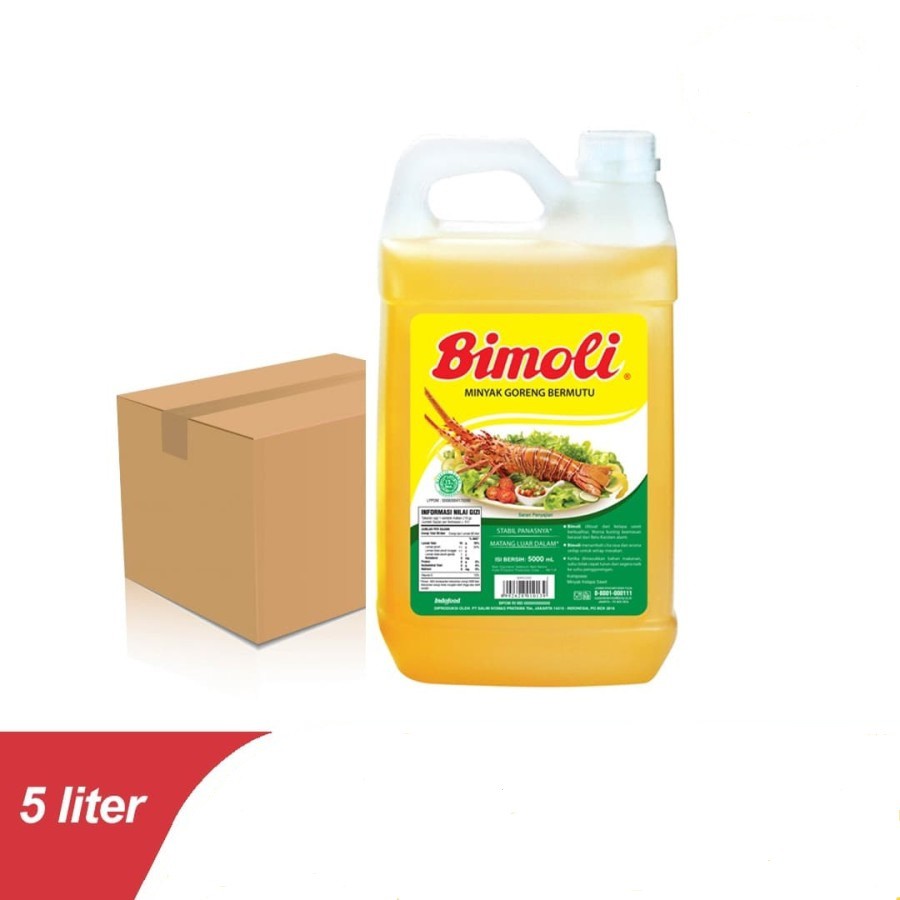 MINYAK GORENG BIMOLI 5 LITER COOKING OIL HALAL JERIGEN