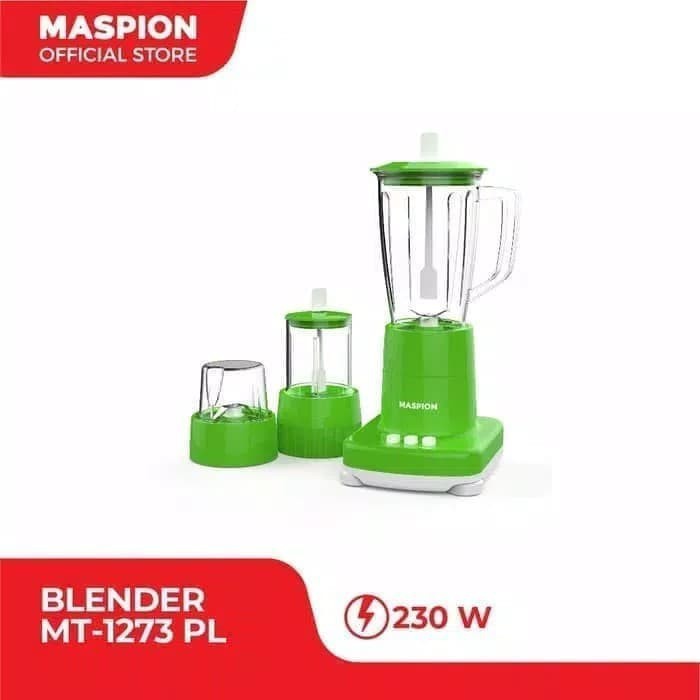 Blender Plastik Maspion MT 1273PL Kapasitas 1 Liter 3 Fungsi