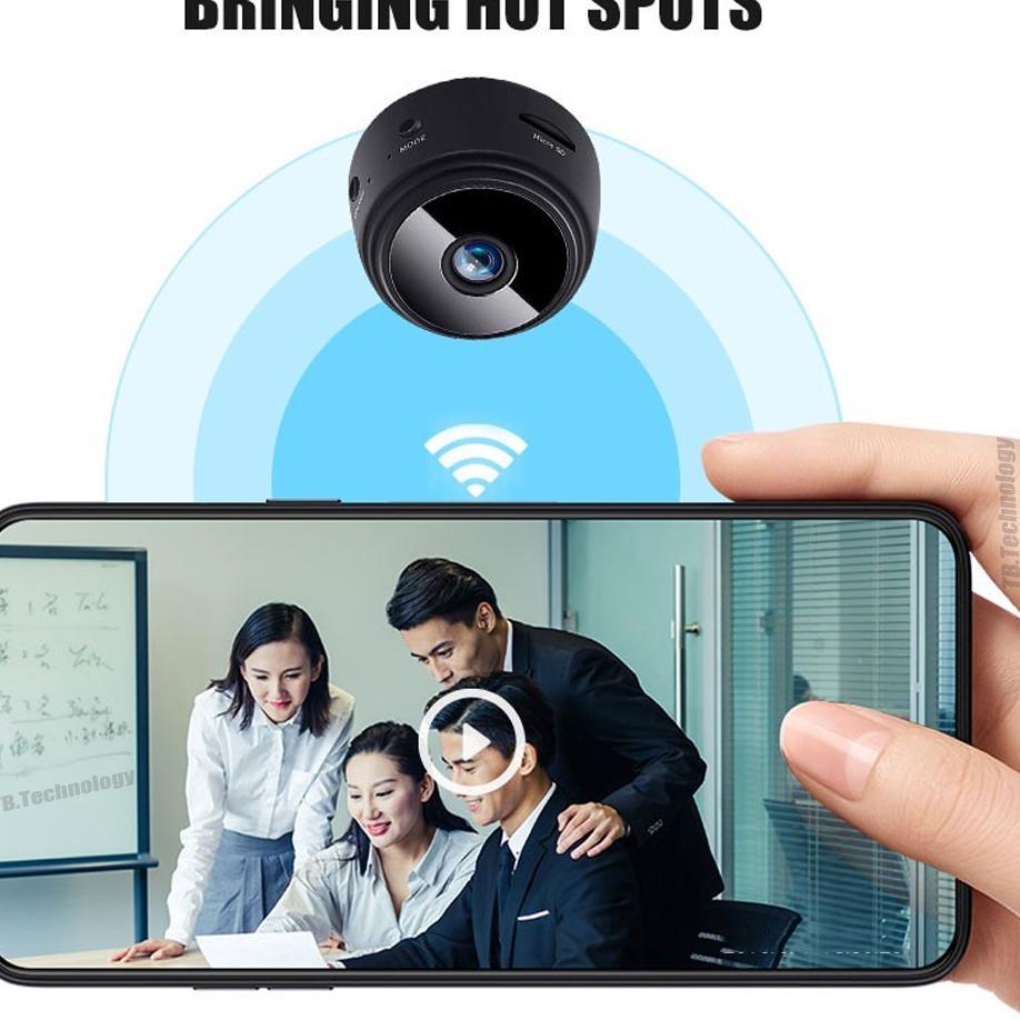 Promo Merakyat (100% ORIGINAL ) Mini CCTV Wifi Pengintai Rumah Indoor dan Outdoor Spycam Mini Tersembunyi Kecil Konek Jarak Jauh Ke HP Handphone Murah Tanpa Kabel - Ip Alat Camera Spy Cam Kecil CCTV Pengintai Pengintip Mini Wifi Tersembunyi - ORIGINAL BIS