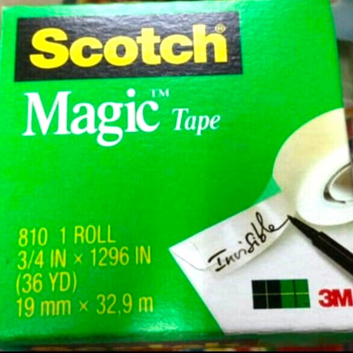 

SCOTCH MAGIC TAPE 3/4 IN X 36 YARD 3M 810