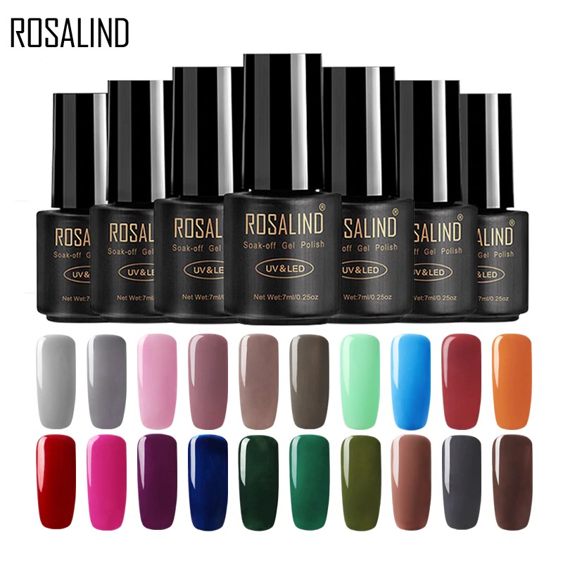 Kecantikan Perawatankesehatan Rosalind Gel Polish Varnish Set For Nails Extension Vernis Semi