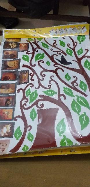 Wall Stickerwall Stiker Trans 60x90ay803abrown Tree With Frame