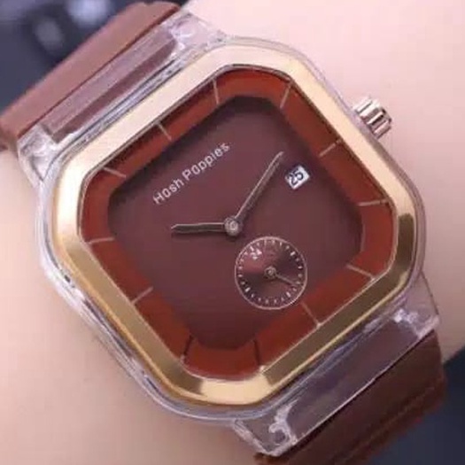 INDOMINI JT037 Jam Tangan Wanita Hush Puppies Crono Hiasan Bentuk Kotak HP-60