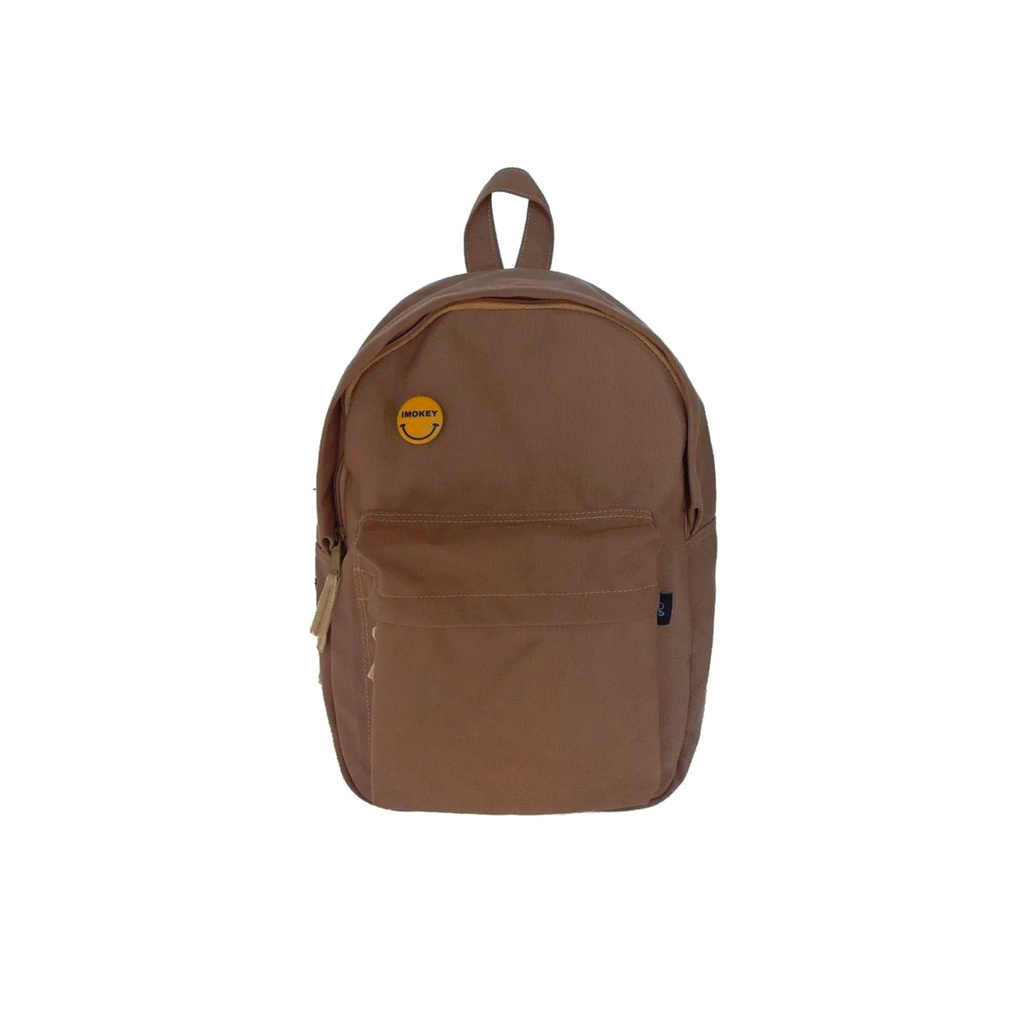 Imokey Orbit Brown Backpack - Tas Ransel Pria - Tas Ransel Wanita