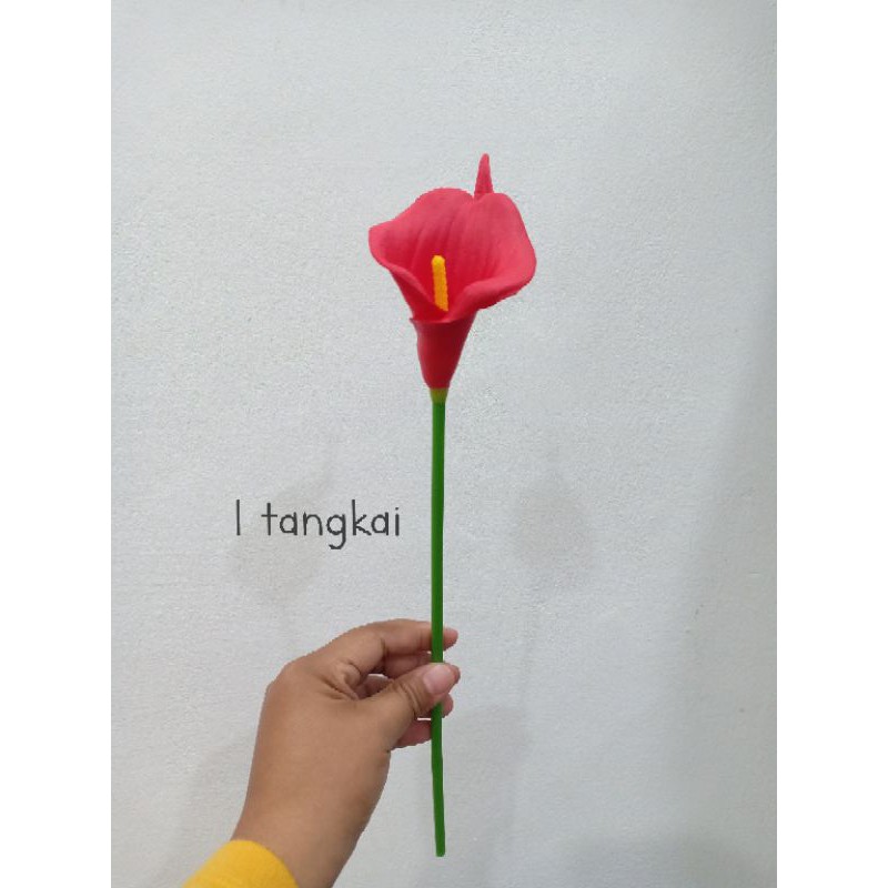 Bunga Lily Latex / Artificial Calla Lily (Harga Per Tangkai)