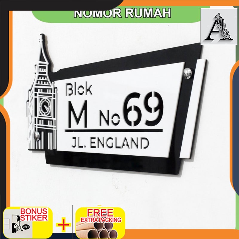 

Grosir Nomor Rumah Akrilik World Region BRITANIA