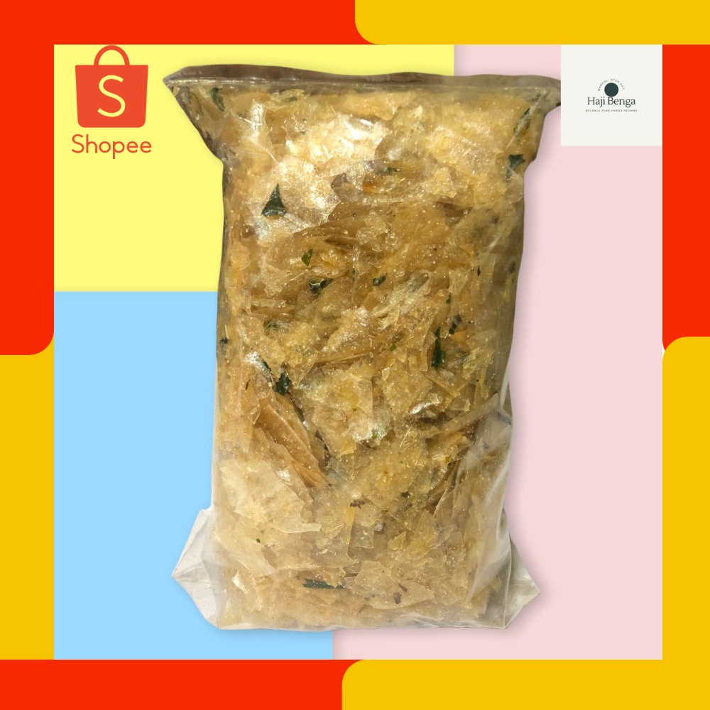 

Keripik Kaca Haji Benga / Kripca / Beledag Ngajoak Meledak / Kripca Original 500gr / 1/2Kg